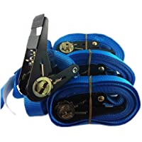 Los mejores  - Correas de Amarre (4-6 Metros de Largo a Elegir- para 800 kg- En12195-2)- Color a Elegir